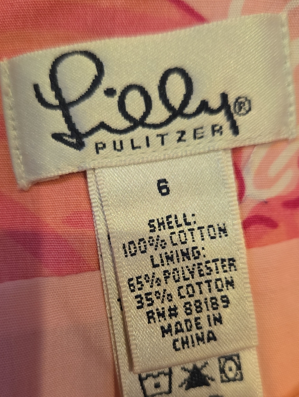 Lilly Pulitzer Vintage Pink Floral Design Print Skirt - Picture 2 of 7